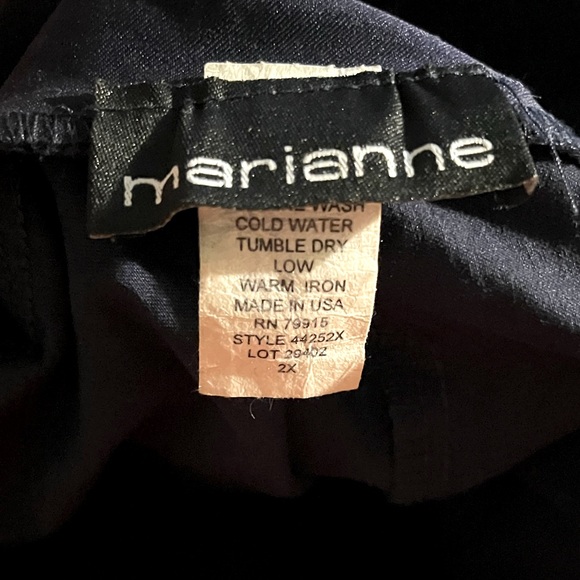 Marianne Plus Navy Blue Mini Pencil Skirt Size 2X - Picture 3 of 3